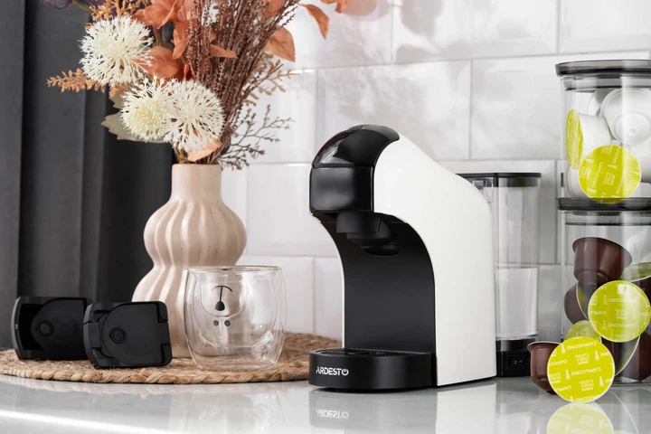 Кавоварка Ardesto капсульна, 0.8л, капсули Nespresso, Nescafe Dolce Gusto, мелена кава, сенсорне ке (00110255) - изображение 7