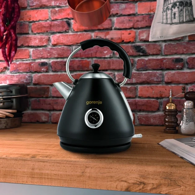 Електрочайник Gorenje 1.7л, пластик, чорний (00109473) - изображение 3