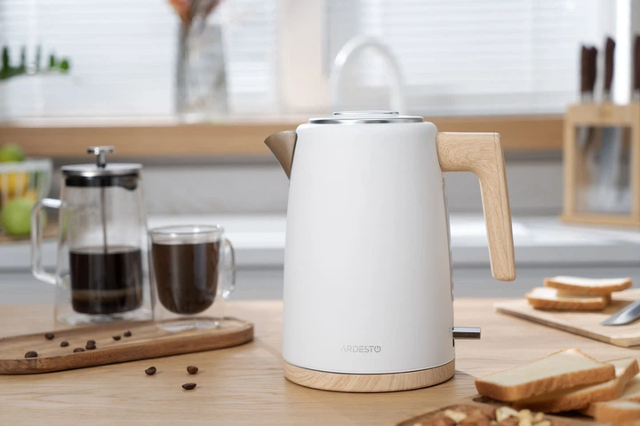 Електрочайник Ardesto EKL-F420WWD, 1.7л, метал, мат, Strix, білий (00109443) - изображение 12
