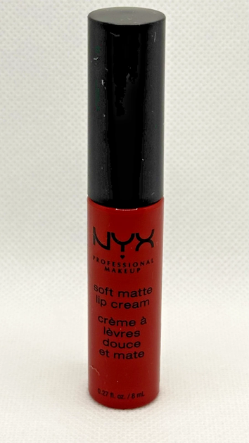 Рідка помада з матовим фінішем Nyx Soft Matte Lip Cream Amsterdam SMLC01 класичний червоний 8 мл - зображення 4