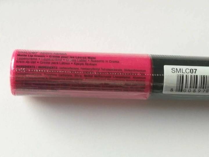 Рідка помада з матовим фінішем Nyx Soft Matte Lip Cream Addis Ababa SMLC07 яскрава фуксія 8 мл - зображення 6