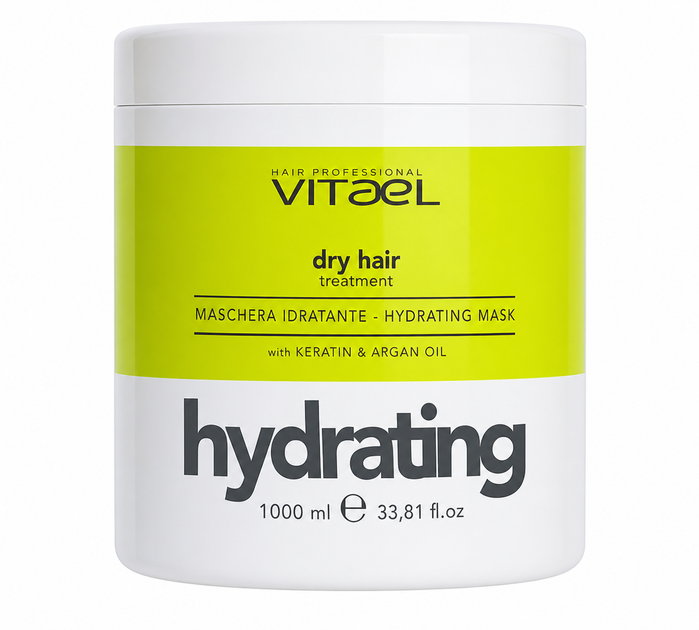 Маска Vitael Dry Hair Hydrating Mask зволожуюча для сухого волосся 1000 мл - Фото 1 Маска Vitael Dry Hair Hydrating Mask зволожуюча для сухого волосся 1000 мл - зображення 1