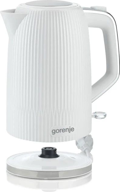 Електрочайник Gorenje 1.7л, Strix-контроль, білий матовий (00109477) - Фото 7 Електрочайник Gorenje 1.7л, Strix-контроль, білий матовий (00109477) - изображение 7