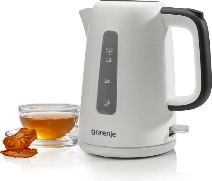 Електрочайник Gorenje 1.7л, Strix контроль, пластик, білий (00109490) - изображение 7