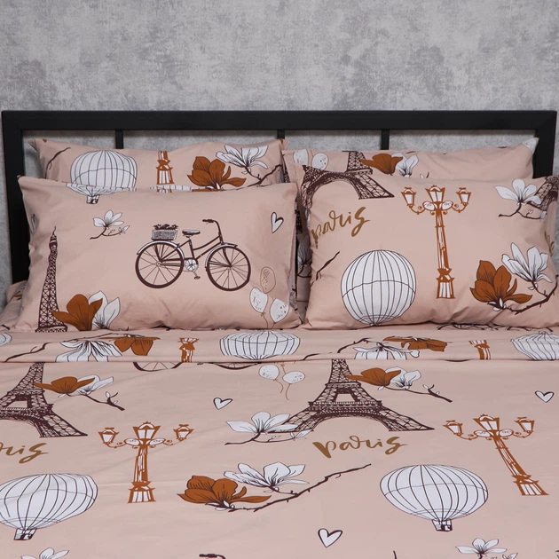 Комплект постельного белья Moon&Star King Size 220x240 см наволочки 4 х 50х70 см French Mood Бязь Gold Люкс (MS-820010853) - Фото 6 Комплект постельного белья Moon&Star King Size 220x240 см наволочки 4 х 50х70 см French Mood Бязь Gold Люкс (MS-820010853) - изображение 6