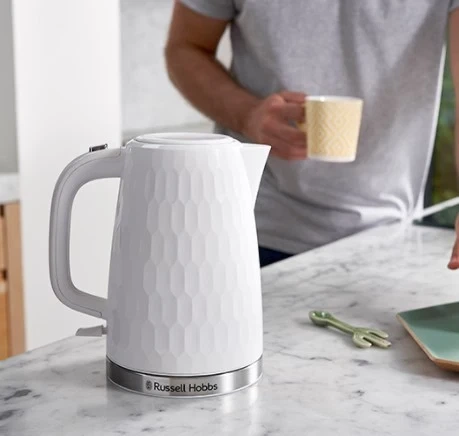Електрочайник Russell Hobbs Honeycomb 1.7л, пластик, білий (00109395) - изображение 7