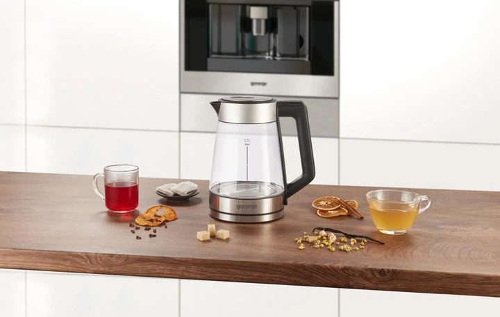 Електрочайник Gorenje 1.7л, 2,200 Вт, скло, нерж (00109487) - зображення 12