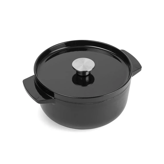 Каструля KitchenAid чавунна 3,3 л 22 см CC006058-001 чорна (00128318) - Фото 1 Каструля KitchenAid чавунна 3,3 л 22 см CC006058-001 чорна (00128318) - изображение 1