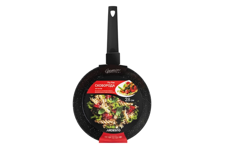 Сковорода Ardesto Gemini Gourmet Spoleto, 28см, алюміній, чорний (00106665) - изображение 3