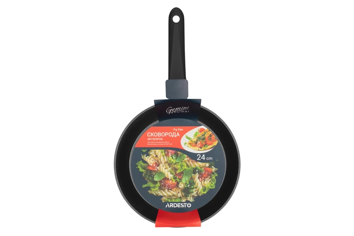 Сковорода Ardesto Gemini Gourmet Aosta, 24см, алюміній, чорний (00106654) - изображение 2