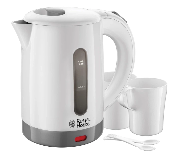 Електрочайник Russell Hobbs Travel 0.85л, пластик, білий (00109382) - Фото 1 Електрочайник Russell Hobbs Travel 0.85л, пластик, білий (00109382) - изображение 1
