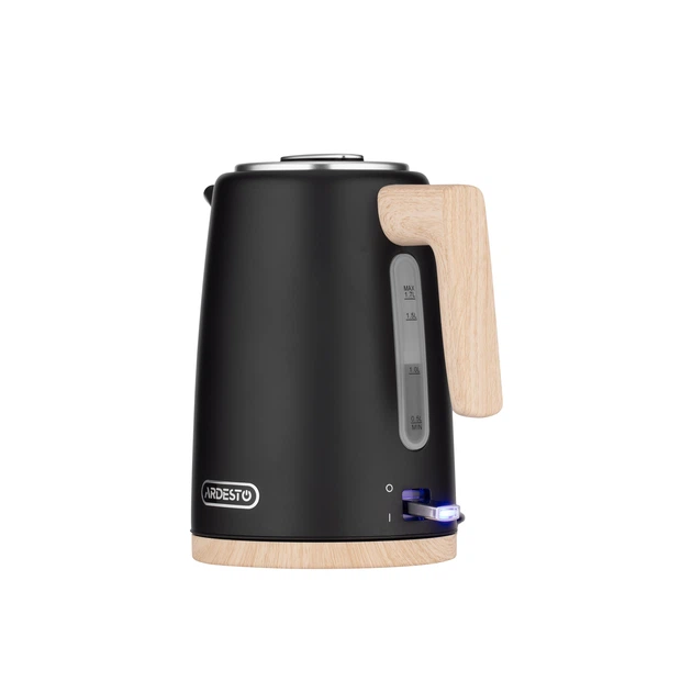 Електрочайник Ardesto EKL-F420BWD, 1.7л, метал, мат, Strix, чорний (00109442) - зображення 4