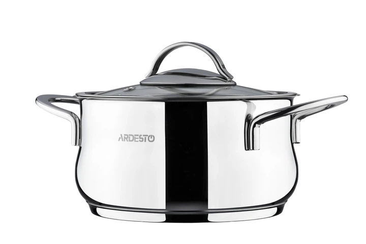 Каструля Ardesto Black Mars зі скляною кришкою нержавіюча сталь 3л 20см AR0730S чорна (00107428) - Фото 2 Каструля Ardesto Black Mars зі скляною кришкою нержавіюча сталь 3л 20см AR0730S чорна (00107428) - изображение 2