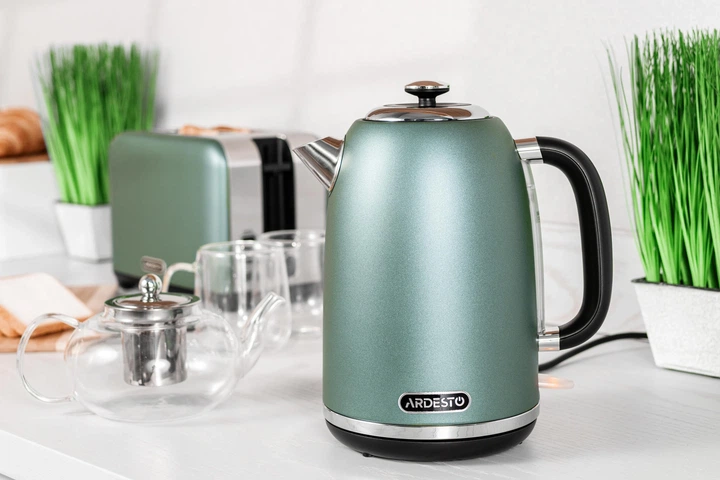 Електрочайник Ardesto Mint Harmony 1.8л, Strix, метал, м'ятний матовий (00109439) - изображение 4