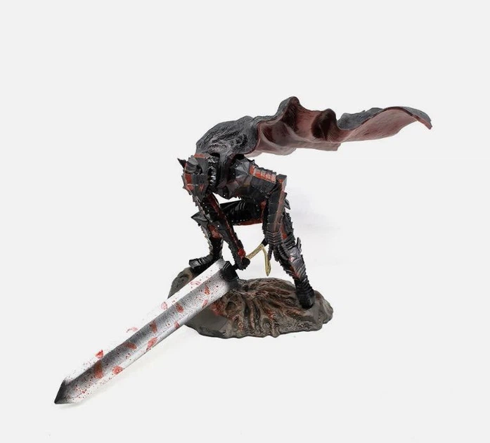 Фигурка Guts Berserker Armor с мечом Dragonslayer — Гатс Берсерк Berserk коллекционная статуэтка 18см - изображение 7