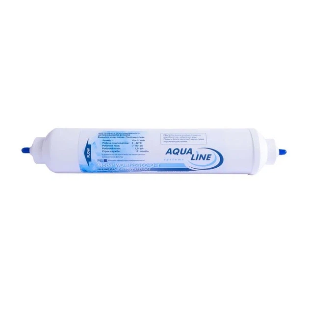 Постфільтр вугільний "Aqualine In-line GAC-10L-QC" - Фото 1 Постфільтр вугільний "Aqualine In-line GAC-10L-QC" - зображення 1