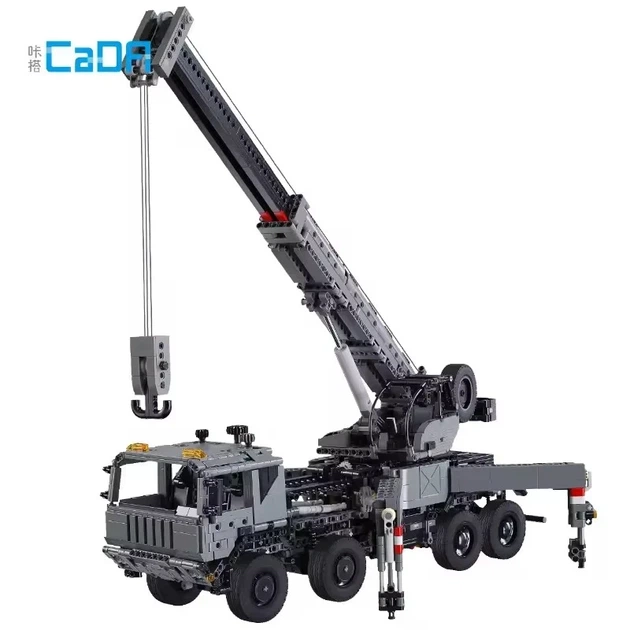 Кран-грузовик на радиоуправлении || CaDA C61507W || 2686 деталей - изображение 6
