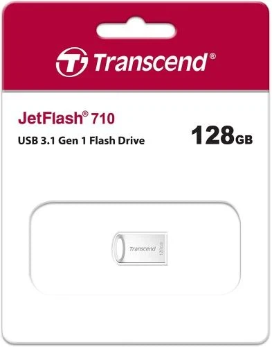 Флеш накопитель USB 128Gb Transcend JetFlash 710, Silver, USB 3.1 Gen 1 (TS256GJF710S) - Фото 4 Флеш накопитель USB 128Gb Transcend JetFlash 710, Silver, USB 3.1 Gen 1 (TS256GJF710S) - изображение 4