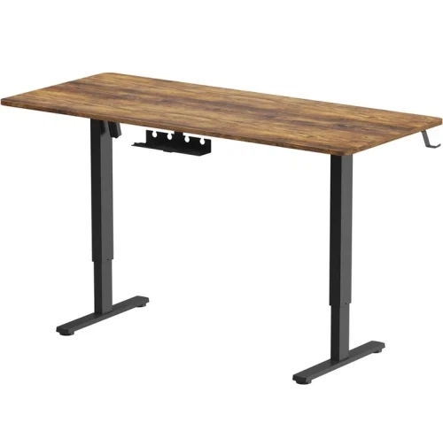 Комп'ютерний стіл з електрорегулюванням OfficePro ODE1670DW, Dark Wood/Black - зображення 2