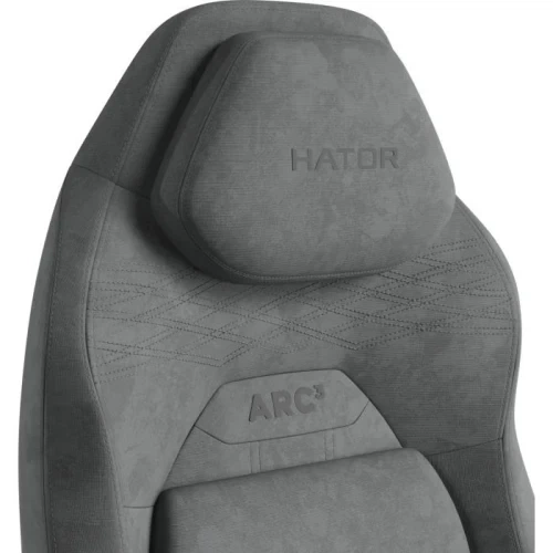 Игровое кресло Hator Arc 3 Velour "L", Grey (HTC3446L) - Фото 7 Игровое кресло Hator Arc 3 Velour "L", Grey (HTC3446L) - изображение 7