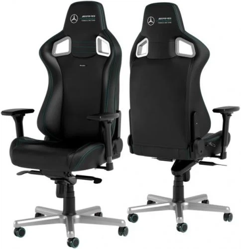 Ігрове крісло Noblechairs EPIC "Mercedes-AMG Petronas Formula One Team" (NBL-EPC-PU-MPF) - Фото 3 Ігрове крісло Noblechairs EPIC "Mercedes-AMG Petronas Formula One Team" (NBL-EPC-PU-MPF) - зображення 3
