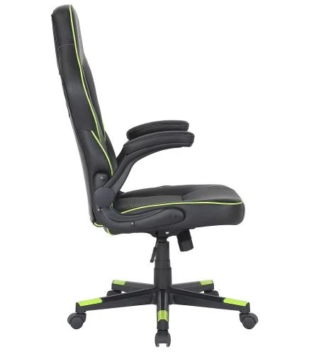 Игровое кресло 2E GAMING HEBI, Black/Green, ПУ кожа (2E-GC-HEB-BK) - Фото 3 Игровое кресло 2E GAMING HEBI, Black/Green, ПУ кожа (2E-GC-HEB-BK) - изображение 3