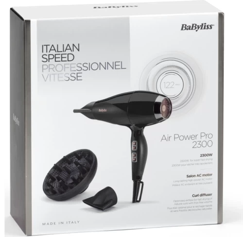 Фен Babyliss Air Power Pro, Black - зображення 10