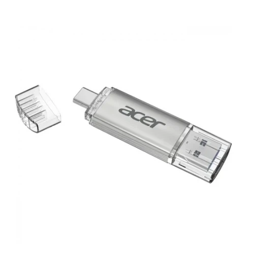 Флеш накопичувач USB 128Gb Acer UT300, Silver, Type-C / USB 3.2 Gen 1 (BL.9BWWA.590) - зображення 2