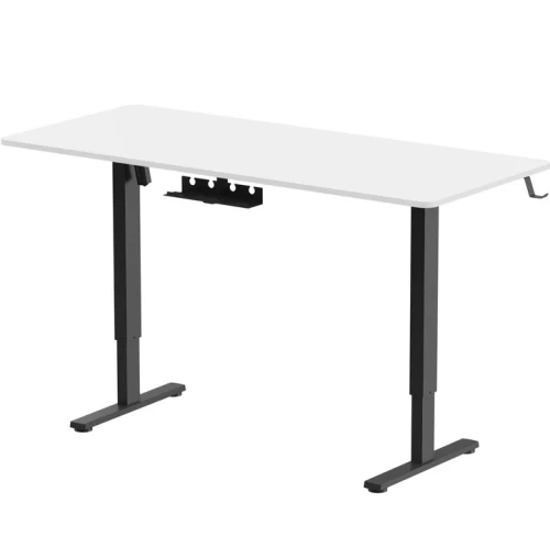 Комп'ютерний стіл з електрорегулюванням OfficePro ODE1670WB, White/Black - зображення 2
