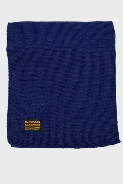 Синій шарф Effo scarf G-Star OS D17793,C754 - Фото 3 Синій шарф Effo scarf G-Star OS D17793,C754 - изображение 3