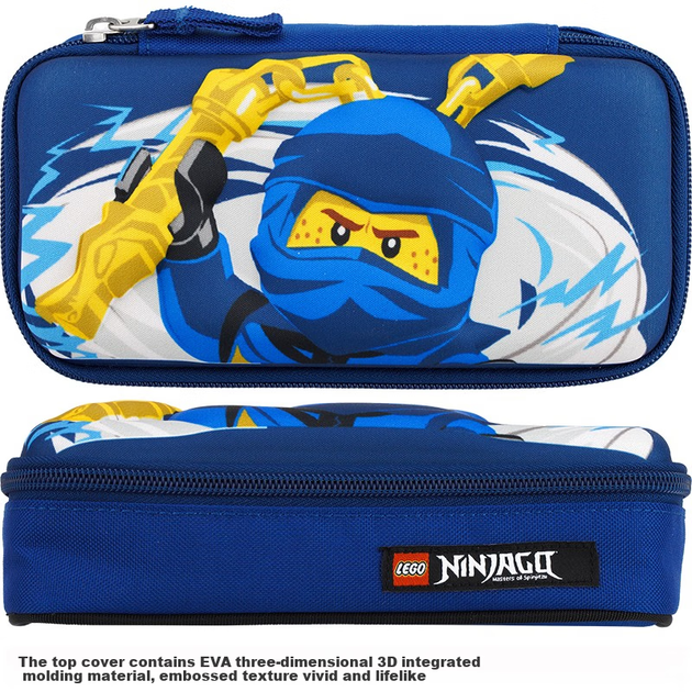 Пенал LEGO Phantom Ninja Kai 10 х 21 х 6 см Light Blue (20027) - Фото 5 Пенал LEGO Phantom Ninja Kai 10 х 21 х 6 см Light Blue (20027) - изображение 5