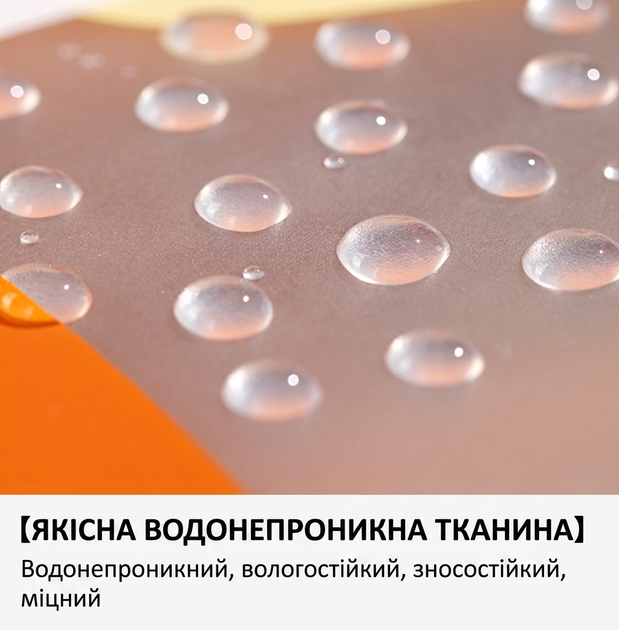 Велика водонепроникна сумка для басейну та пляжу з відділенням для взуття та мокрих речей розмір 34×16×24 см помаранчева - Фото 11 Велика водонепроникна сумка для басейну та пляжу з відділенням для взуття та мокрих речей розмір 34×16×24 см помаранчева - зображення 11