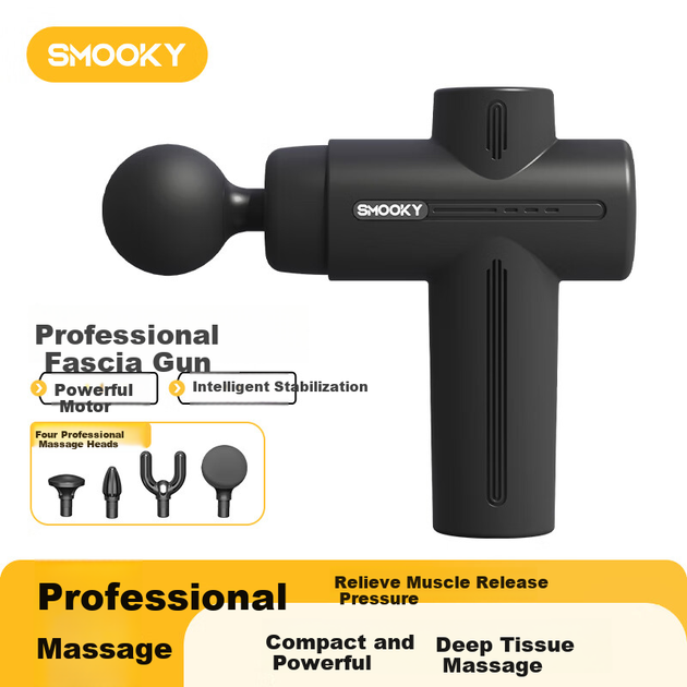 SMOOKY Fascia Gun, масажний пістолет, високочастотний вібратор для розслаблення м'язів, професійний міні-масажний пістолет, фітнес-обладнання - зображення 4