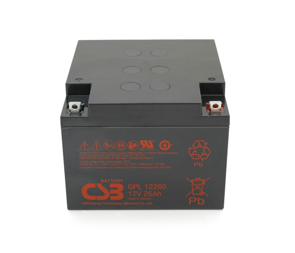 Аккумулятор AGM 12V 26Ah CSB GPL12260 (37517) - изображение 2
