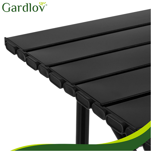 Складной кемпинговый стол 70 кг для барбекю и пикника черный Gardlov PR-381 - Фото 4 Складной кемпинговый стол 70 кг для барбекю и пикника черный Gardlov PR-381 - зображення 4