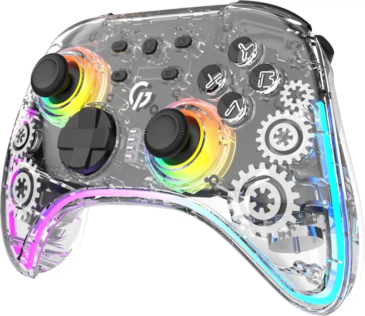 Геймпад GamePro GPX13T 2.4G/BT 5.1/USB/PC/iOS/Android RGB Transparent (GPX13T) UA - Фото 3 Геймпад GamePro GPX13T 2.4G/BT 5.1/USB/PC/iOS/Android RGB Transparent (GPX13T) UA - изображение 3