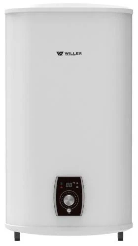Водонагрівач Willer EVH50DRI Libra, White, 2000W, 50л, плаский, сухий ТЕН, універсальний монтаж, 2 ТЕНи, електронне керування, цифровий дисплей, 2 режими потужності, зовнішній терморегулятор, бак титанокварцова емаль, D, 86.5х47х27см - изображение 3
