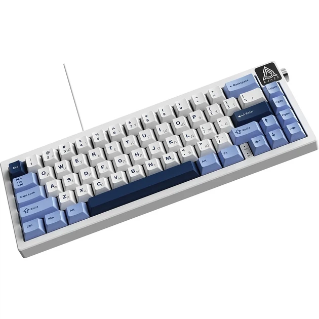 Клавіатура USB Ajazz AK650 Sea Salt switches Blue/White/Blue (AK650-SS-BWB) UA - изображение 4
