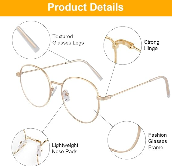 ACWOO 2 шт окуляри для захисту від синього світла Blue Light Blocking Glasses – ігрові та комп’ютерні окуляри - Фото 3 ACWOO 2 шт окуляри для захисту від синього світла Blue Light Blocking Glasses – ігрові та комп’ютерні окуляри - зображення 3