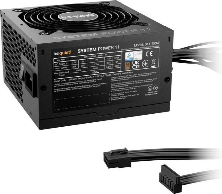 Блок питания be quiet! System Power 11 450W (BP009) - Фото 2 Блок питания be quiet! System Power 11 450W (BP009) - изображение 2