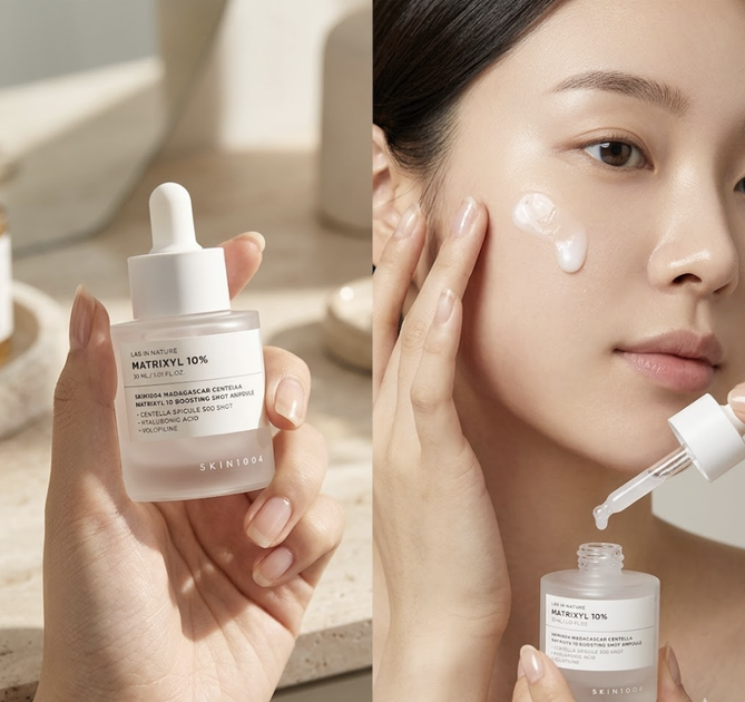 Сыроватка антивозрастная с пептидами и центеллой SKIN1004 Madagascar Centella Matrixyl 10 Boosting Shot Ampoule 30 мл - изображение 3