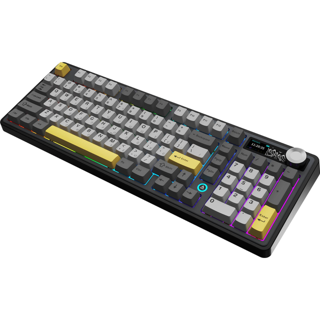 Клавиатура беспроводная Ajazz AK980 V2 Gift Switch V2 механическая 98 клавиш RGB Black (AK980-V2-G-BGY) - изображение 4