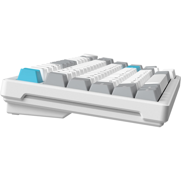 Клавіатура бездротова GamePro Asgard Yord механічна 75 клавіш Keychron Super Red RGB ENG/UKR White (MK266WH) - зображення 4