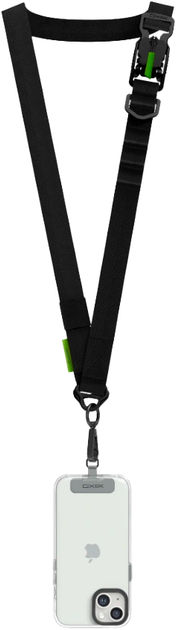 Ремінець для смартфона Yaxo Crossbody Sport Lanyard Dusty Black (YMACSPLY01B) - зображення 2