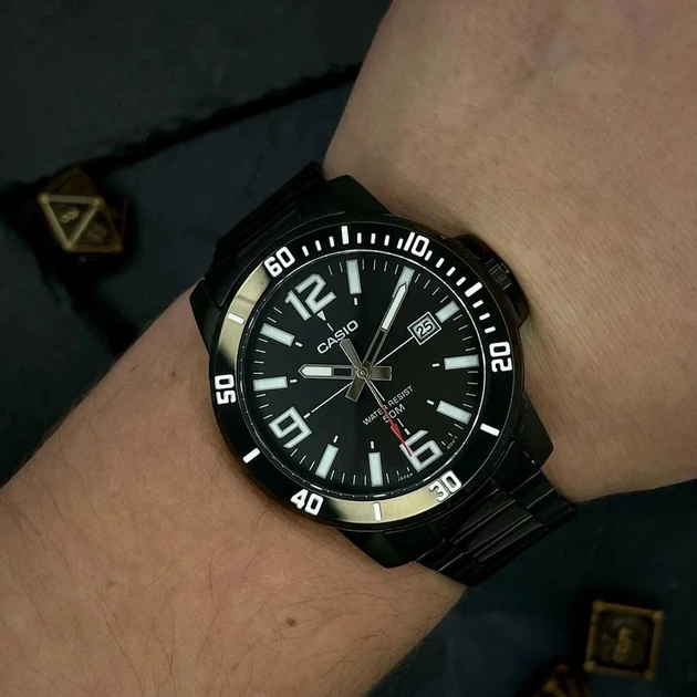 Наручний годинник Casio MTP-VD01B-1B - изображение 2
