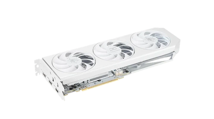 Видеокарта AMD Radeon RX 9060 XT 16GB GDDR6 Hellhound Spectral White PowerColor (RX9060XT 16G-L/OC/WHITE) - изображение 3
