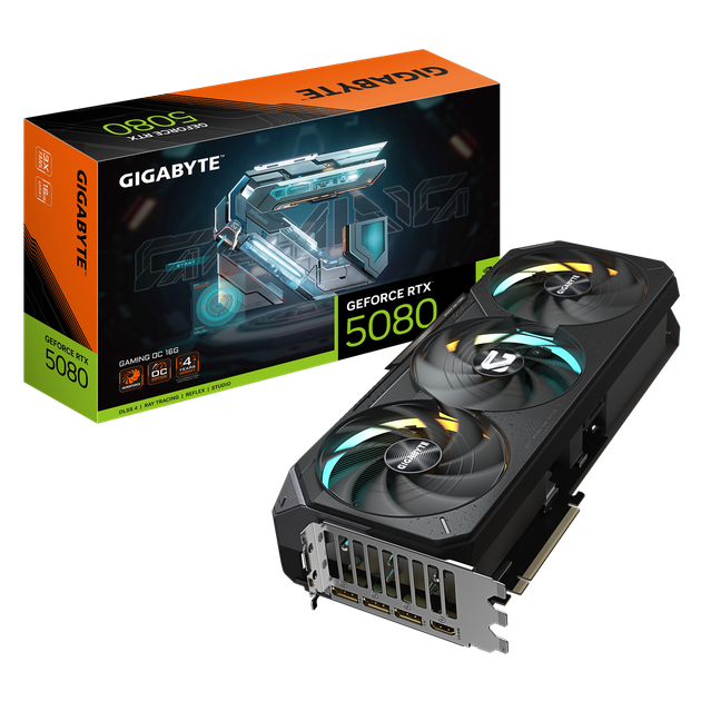 Видеокарта RTX 5080 16GB GDDR7 Gaming Gigabyte (GV-N5080GAMING-16GD) - Фото 1 Видеокарта RTX 5080 16GB GDDR7 Gaming Gigabyte (GV-N5080GAMING-16GD) - изображение 1