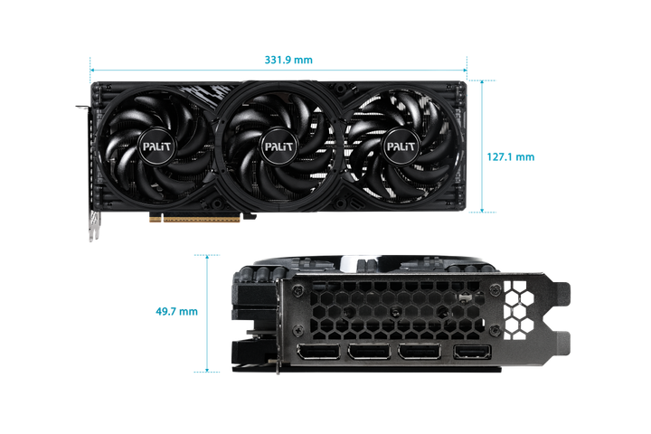 Видеокарта RTX 5070 Ti 16GB GDDR7 GamingPro-S Palit (NE7507T019T2-GB2031U) - изображение 8