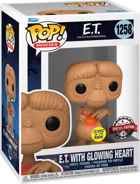 Figurka Funko Pop! E.T. 1258 E.T. with Glowing Heart Exclusive (Glows in the Dark) 65088 (889698650885) - Zdjęcie 1 Figurka Funko Pop! E.T. 1258 E.T. with Glowing Heart Exclusive (Glows in the Dark) 65088 (889698650885) - obraz 1
