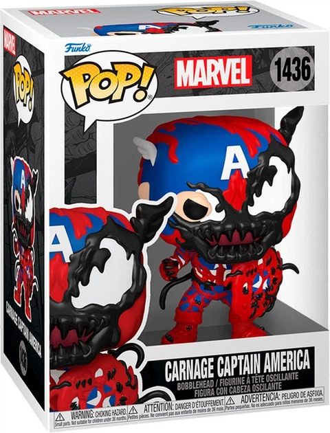 Figurka Funko Pop! Marvel 1436 Carnage Capitan America 82644 (889698826440) - Zdjęcie 1 Figurka Funko Pop! Marvel 1436 Carnage Capitan America 82644 (889698826440) - obraz 1